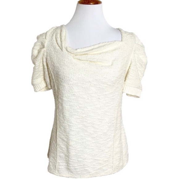 Anthropologie Tops - SOLD-NWT Anthropologie Nubby Knit Ruched Top
